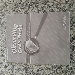 Abeka Observing God's World Teacher Quiz Worksheet key, 6th grade, 4th edition